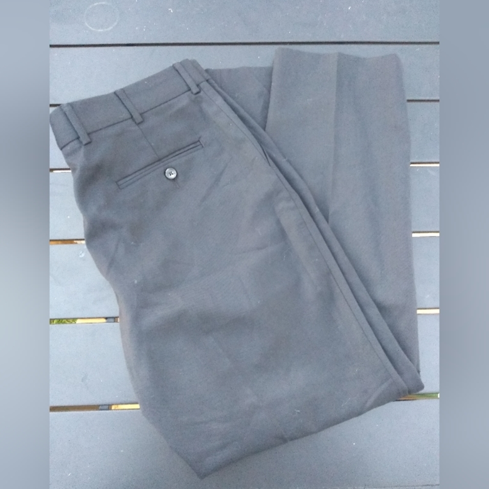 NWT Edwards Redwood & Ross Men's Black Dress Pants, Size 36, 44% Wool